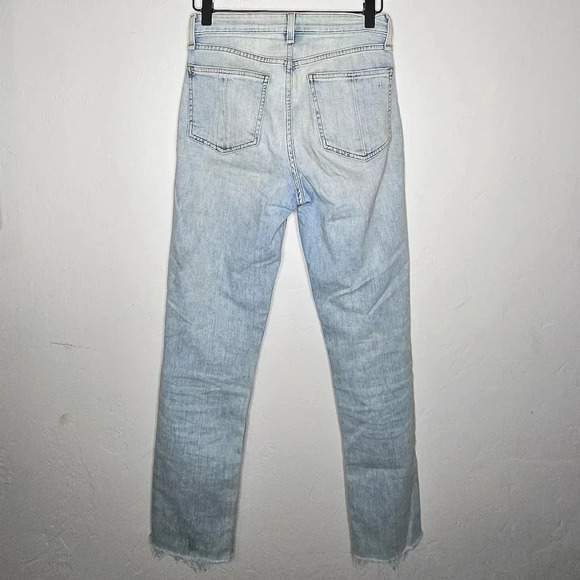 Rag and Bone Light‎ Wash High Rise Skinny Jean Raw Hem Size 23 - Picture 2 of 8